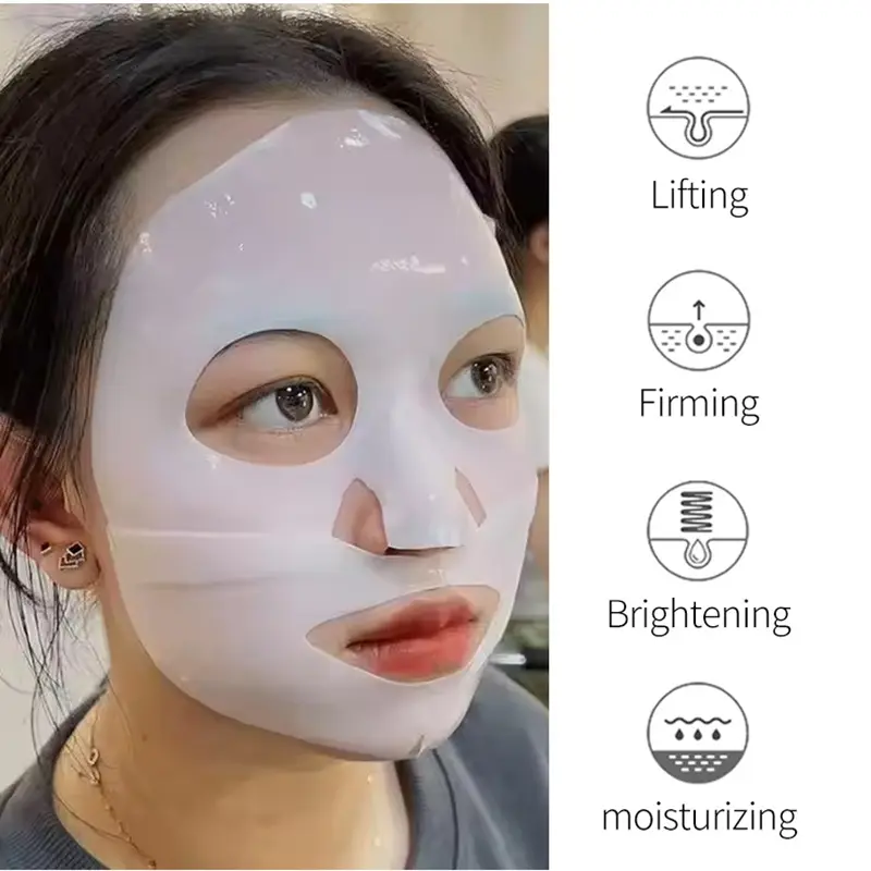 Hydrating Moisturizing Collagen Face Mask Skin Friendly Fit Firming Soothing Facial Treatment FOR Healthy Glowing Skin
