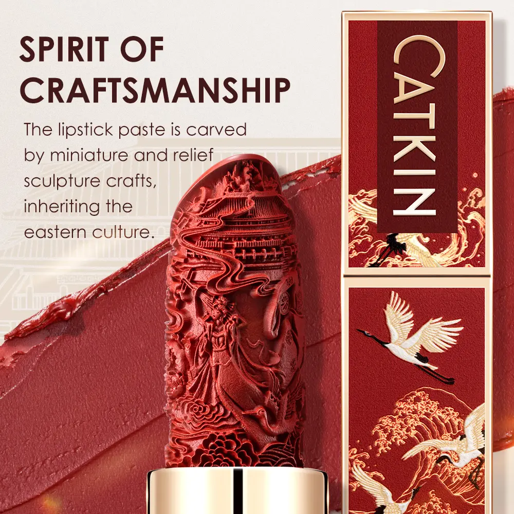 CATKIN Makeup Velvet Matte Lipstick, Hydrating Satin Long Lasting lipstick with Smooth and Creamy Texture