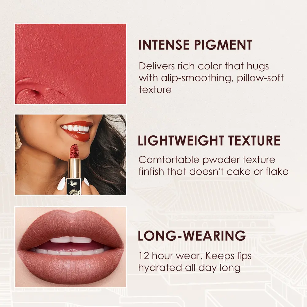 CATKIN Makeup Velvet Matte Lipstick, Hydrating Satin Long Lasting lipstick with Smooth and Creamy Texture