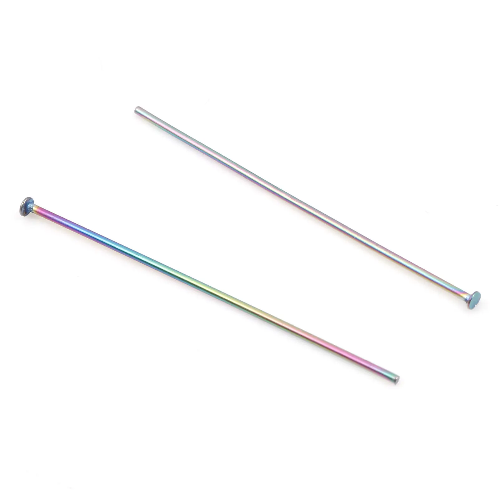 Handmade Stainless Steel Head Pins Multicolor Metal Pins DIY Making Necklace Bracelets Jewelry Findings Women Jewelry Gift,10PCs