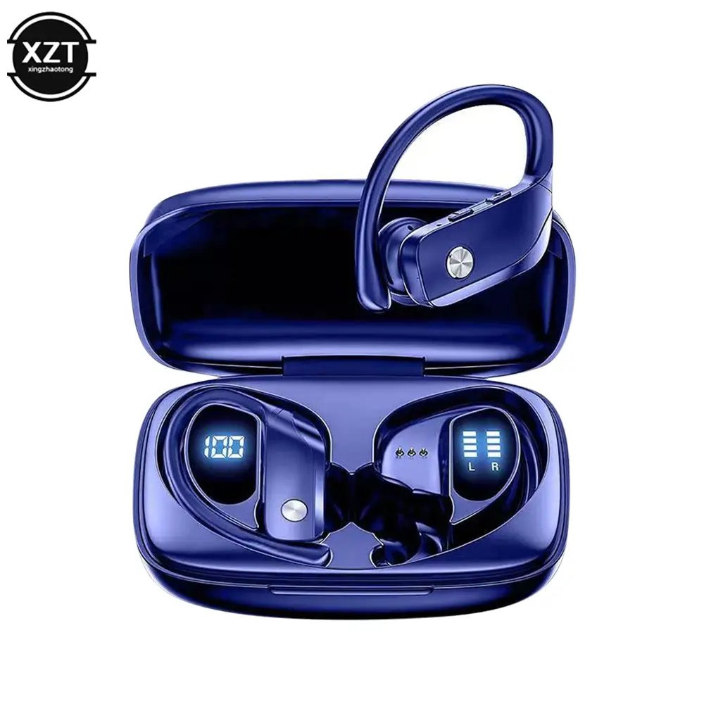 T16 Bluetooth-compatible Earphones True Wireless Earbuds TWS Ear Hook Sports Waterproof Headsets Bass Gaming Headphones With Mic