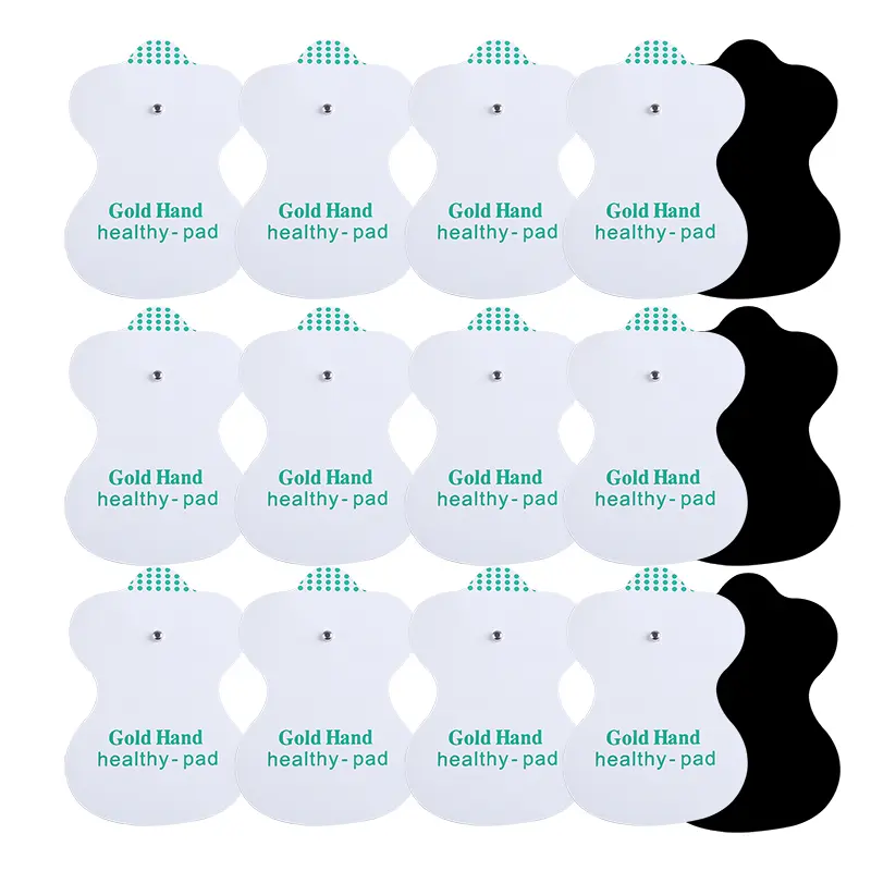 Button Electrode Pads Reusable Massage Patch for Tens Electrodes Digital Machine Massage 3.5mm Plug Body Massager Accessories