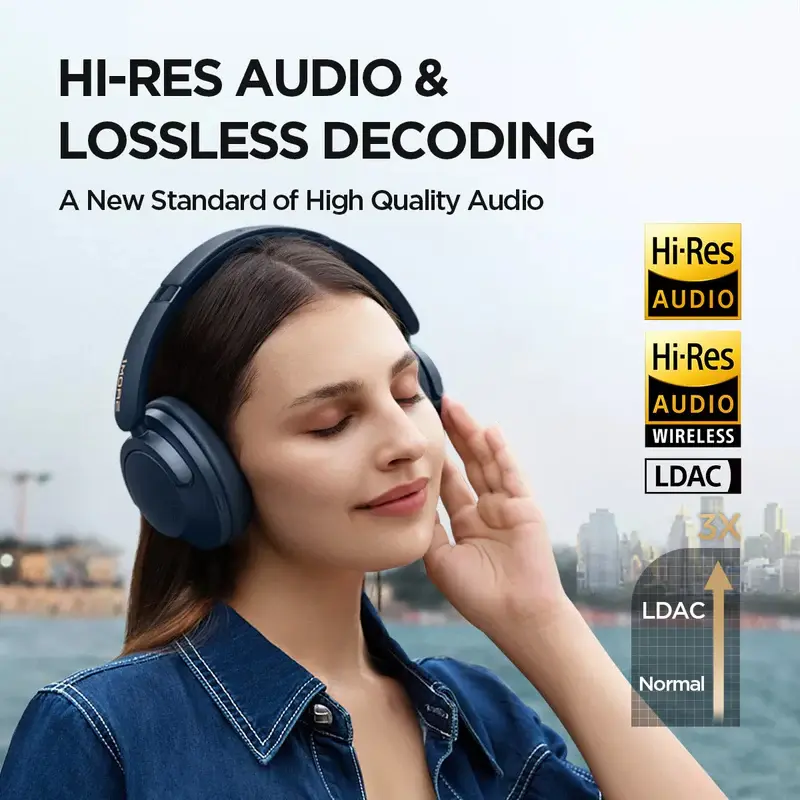 1MORE SonoFlow Pro Bluetooth Headphones Wireless Headsets Hi-Res ANC  flash-sale penetration items electronics