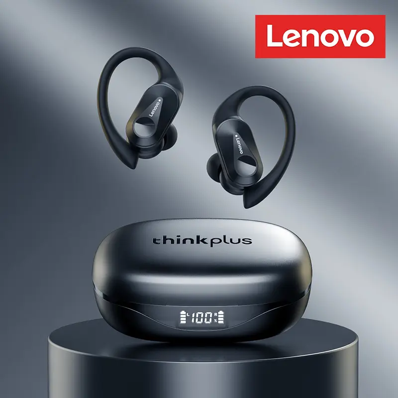 2/4/6/8PCS Original Lenovo LP75 Wireless Sports Bluetooth Headphones EarHook Noise Reduction Waterproof Gaming Earphone with Mic