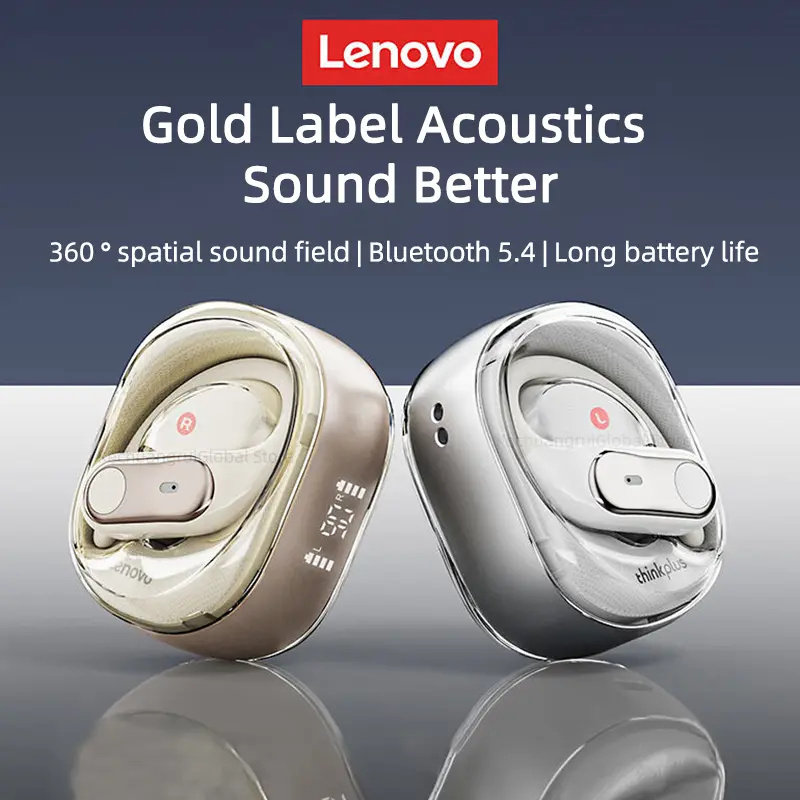 Lenovo LP79 New TWS Wireless Bluetooth 5.4 Earphones Ultra-Low Latency Gaming Earbuds Hifi Headphones Sports Ear Hook With Mic