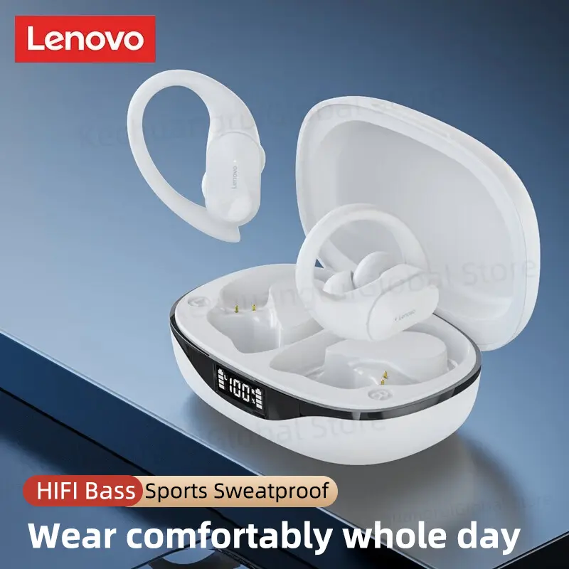 2/4/6/8PCS Original Lenovo LP75 Wireless Sports Bluetooth Headphones EarHook Noise Reduction Waterproof Gaming Earphone with Mic