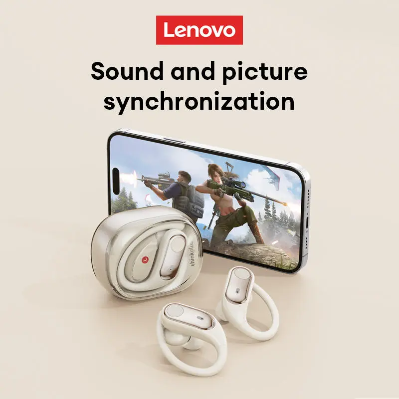 Lenovo LP79 New TWS Wireless Bluetooth 5.4 Earphones Ultra-Low Latency Gaming Earbuds Hifi Headphones Sports Ear Hook With Mic