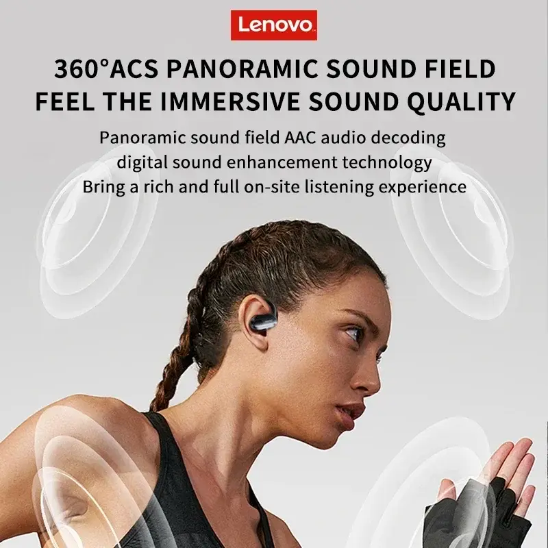 Lenovo thinkplus Earphone XT80 Wireless Bluetooth Sport Noise Reduction Earbuds HiFi Stereo Game Music Headphones Long Standby