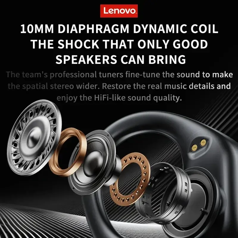 Lenovo thinkplus Earphone XT80 Wireless Bluetooth Sport Noise Reduction Earbuds HiFi Stereo Game Music Headphones Long Standby