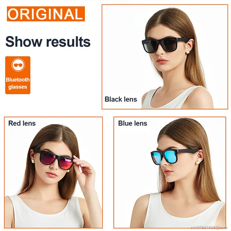 New Original Lecoo C8 Smart Glasses Headphone Wireless Bluetooth Sunglasses Outdoor Sport Earphone HD Mic Calling Headset 120mAh