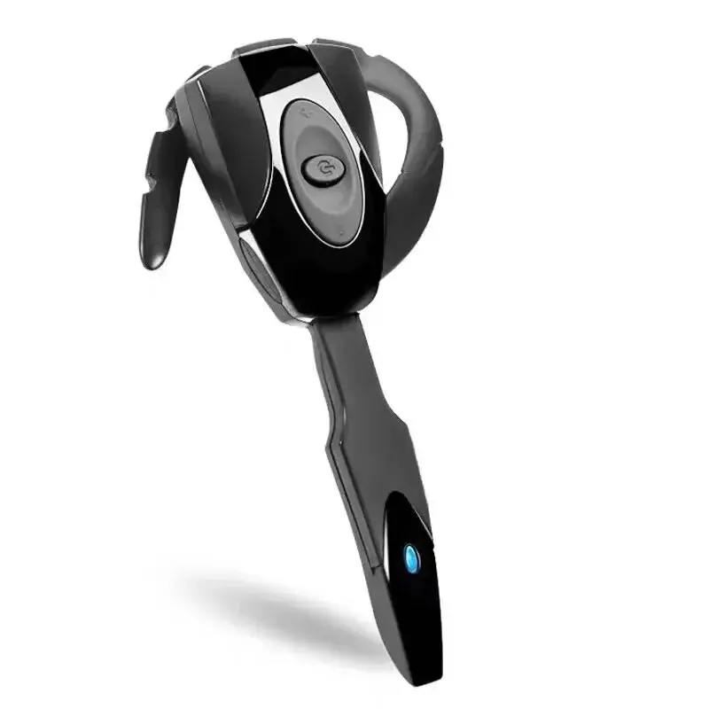 Bluetooth 5.0 Ear for PS3 Bluetooth Headset Wireless Handsfree Single Ear Hook Earphone Button Silica Gel Headphone with Mic