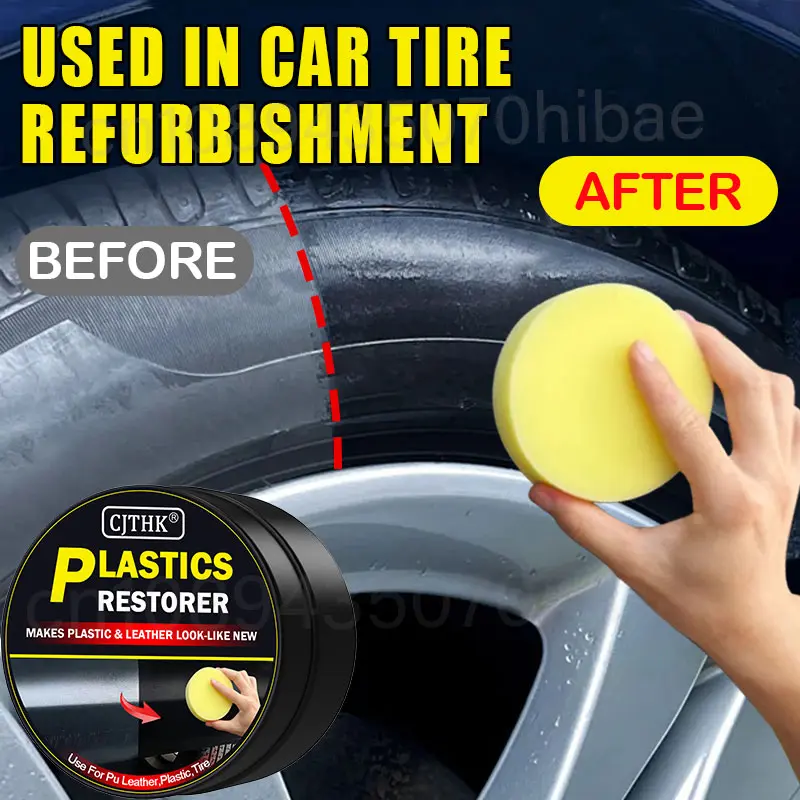 Car Plastic Restorer Universal Leather and Plastic Repair Polishing Wax Auto Interior & Panel Renewal Polish Wax Coating Agent