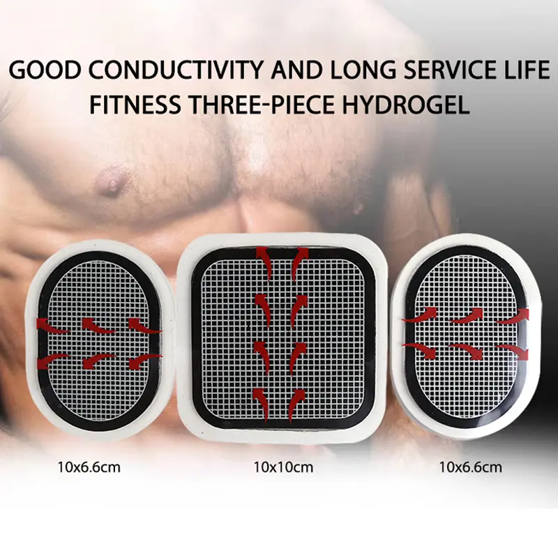 Replacement Gel Sheet Pads Abs Trainer Gel Pads Abdominal Stimulator Training Toning Belt Accessories Body Slimming massager