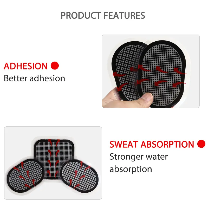 Replacement Gel Sheet Pads Abs Trainer Gel Pads Abdominal Stimulator Training Toning Belt Accessories Body Slimming massager