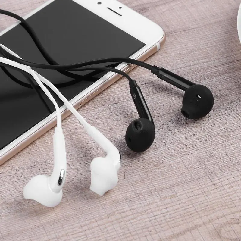 ALLOET Flat 3.5mm Aux Wired Earphone Earpiece In Ear Earbuds Headset Headphone for Samsung S6 Note4 Android Smart Phone Hot Sale