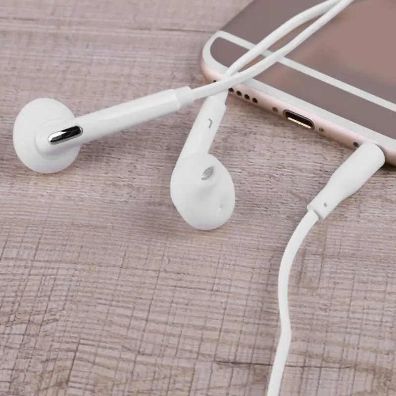 ALLOET Flat 3.5mm Aux Wired Earphone Earpiece In Ear Earbuds Headset Headphone for Samsung S6 Note4 Android Smart Phone Hot Sale