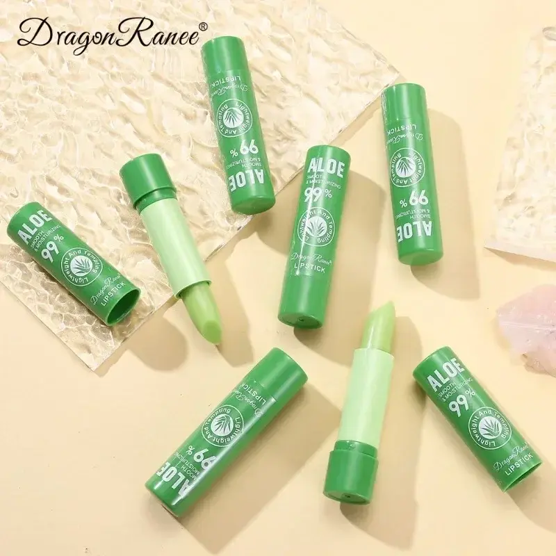 Aloe Lipstick Color-changing Lip Balm Lithesome Moisturizing Hydrating Watery Lip Stick Aloe Fruit Lipsticks UNISEX Lips Care