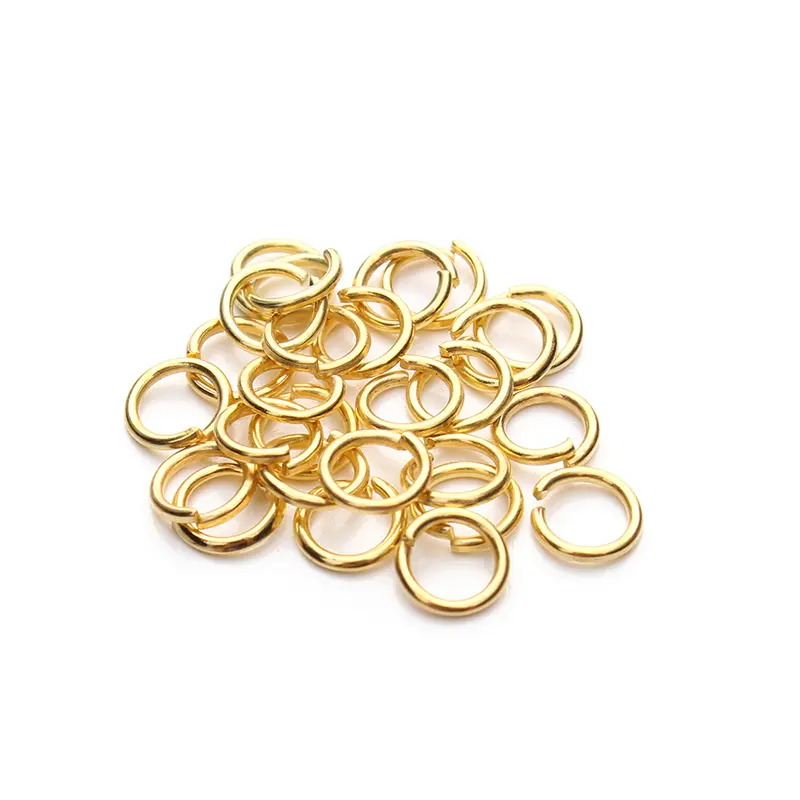 50-200pcs Wholesale Bronze Silver Gold Rhodium Color Jump Rings Split Rings Link Loop Rings 4mm 6mm 8mm for DIY Jewelry Findings