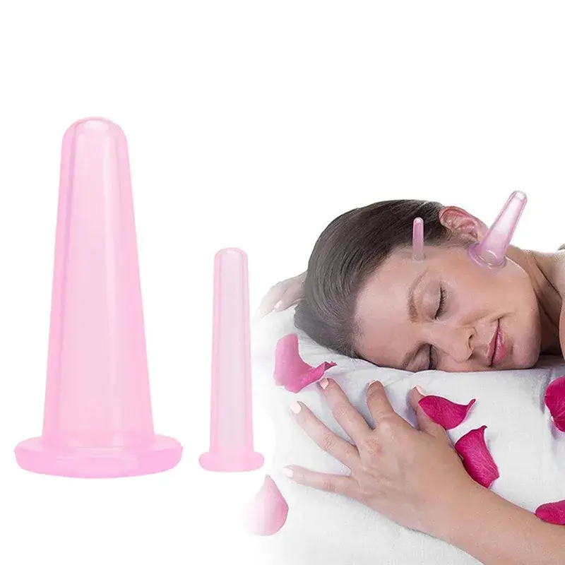 Jar Vacuum Cupping Cans for Massage Silicone Cupping Cup Vacuum Face Massage Cup For Face Body Care Unisex Durable