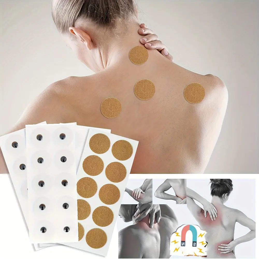 10Pcs/Sheets 600/3000 Gauss Magnetic Massage Acupuncture Body Points Beads To Relieve Pain Non-magnetic Replacement Patch