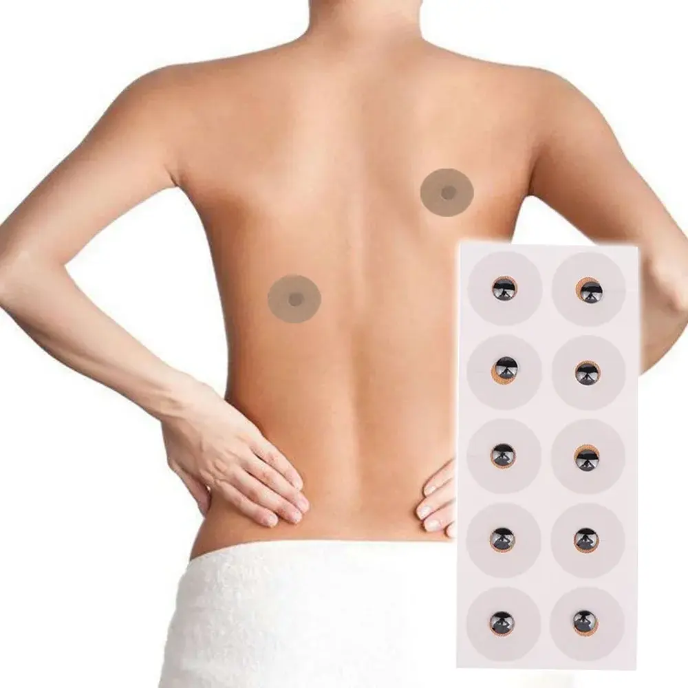 10Pcs/Sheets 600/3000 Gauss Magnetic Massage Acupuncture Body Points Beads To Relieve Pain Non-magnetic Replacement Patch