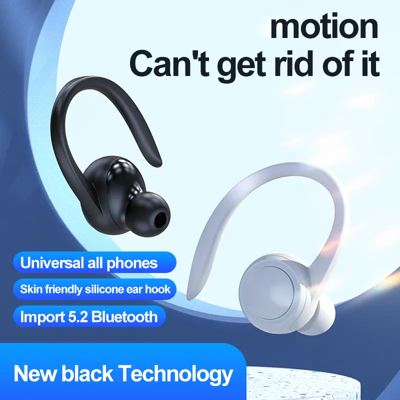T10 Wireless Ear Hanging High Quality Bluetooth Earphones Sports Fitness headset In Ear Noise Cancelling headphones