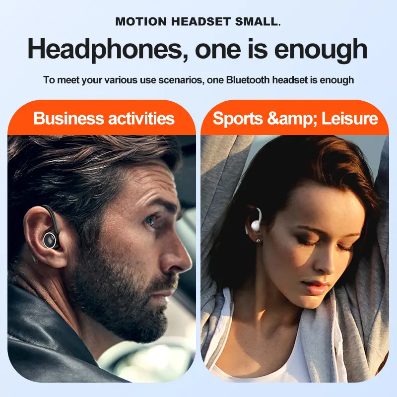 T10 Wireless Ear Hanging High Quality Bluetooth Earphones Sports Fitness headset In Ear Noise Cancelling headphones