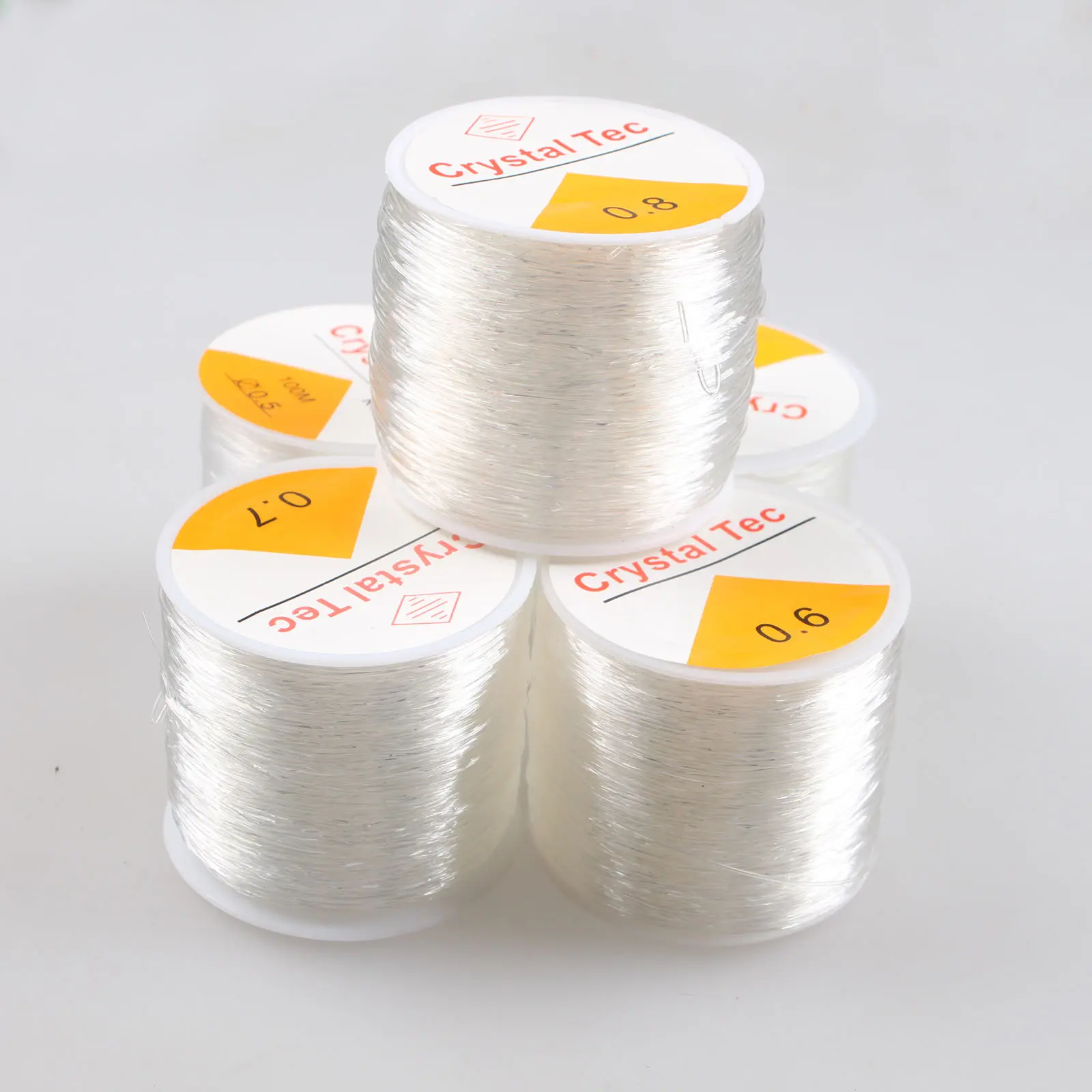 Crystal String Rubber Elastic Thread 0.5 0.6 0.7 0.8 1.0mm Jewelry Findings Beading Line For Diy Bracelets Jewelry Making