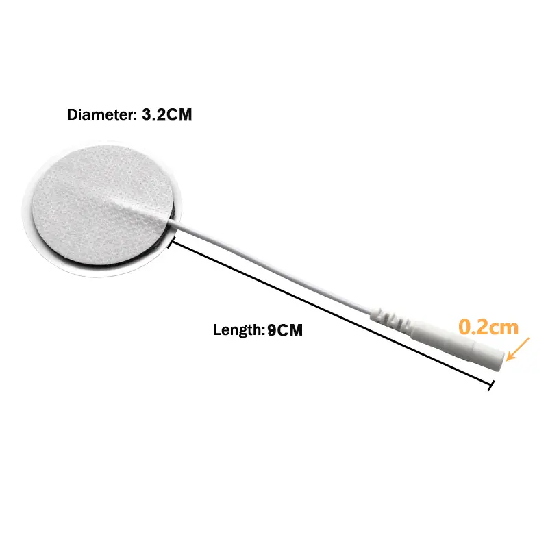 10pcs Non-woven Pin-type with Tail Patch Electrode Patch Electrode Pads for Tens Digital Massage Device