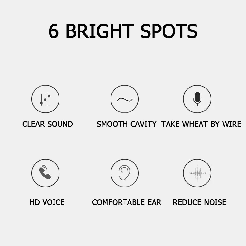 3.5mm Wired Earphones Sports Earbuds with Bass Headphones Stereo Headset Music In-Ear Earphones For Xiaomi Samsung Huawei Phones