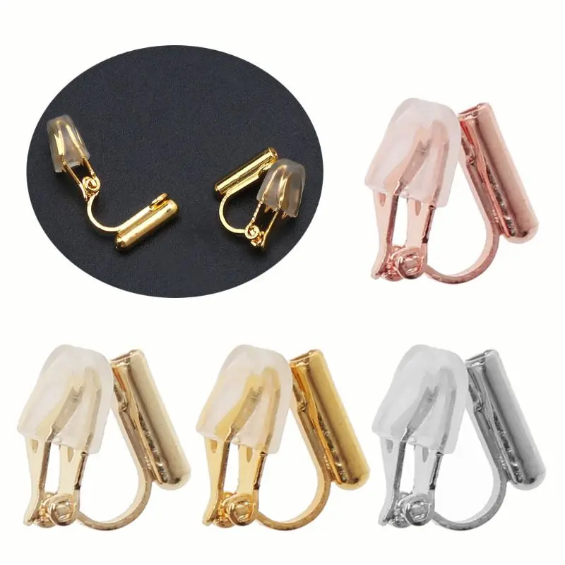 Earring Converter With Comfort Earring Pads Clip-on Converters Turn Any Pierced Earring Into Clip-On No-pierced Jewelry Findings