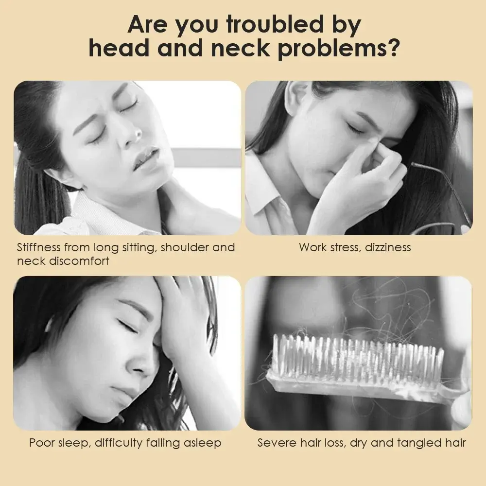 Natural Sandalwood AlwaforeMassage Comb Six-Claw Head Acupoint Massage Gua Sha Tool Neck Face Lifting Scraping Massager