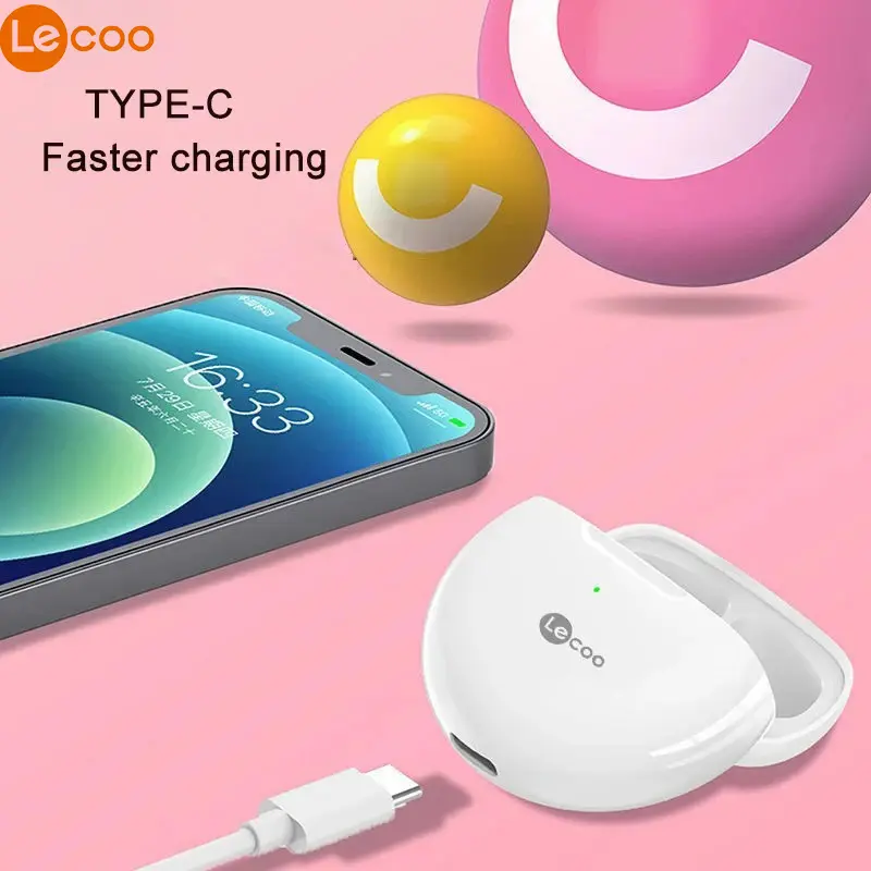 Original Lecoo EW305 TWS Earphone Wireless Bluetooth 5.1 Headphone Mic Waterproof Sport Headsets Noise Reduction Earbuds