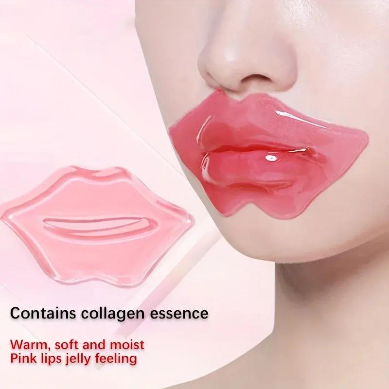 20PCS Crystal Collagen Lip Mask Moisturizing Lip Patches Beauty Lips Plumper Hydrating Beauty Lips Masks Skin Care Cosmetics