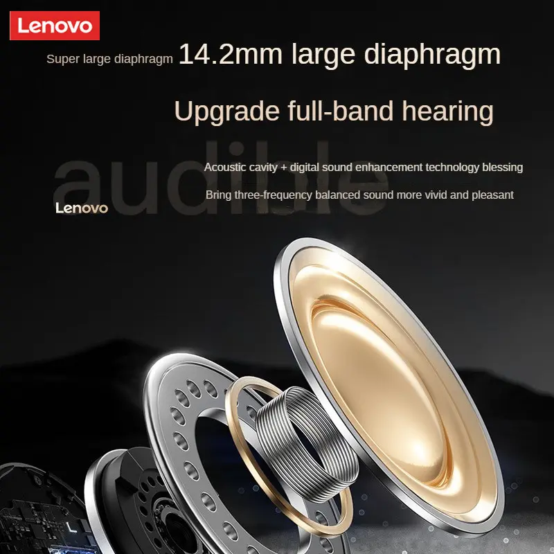 Authentic Lenovo-EA305 TWS Earhook Sports Earphones, Bluetooth 5.4, Dual Mode, Wireless Game Headset, HiFi Stereo Earbuds