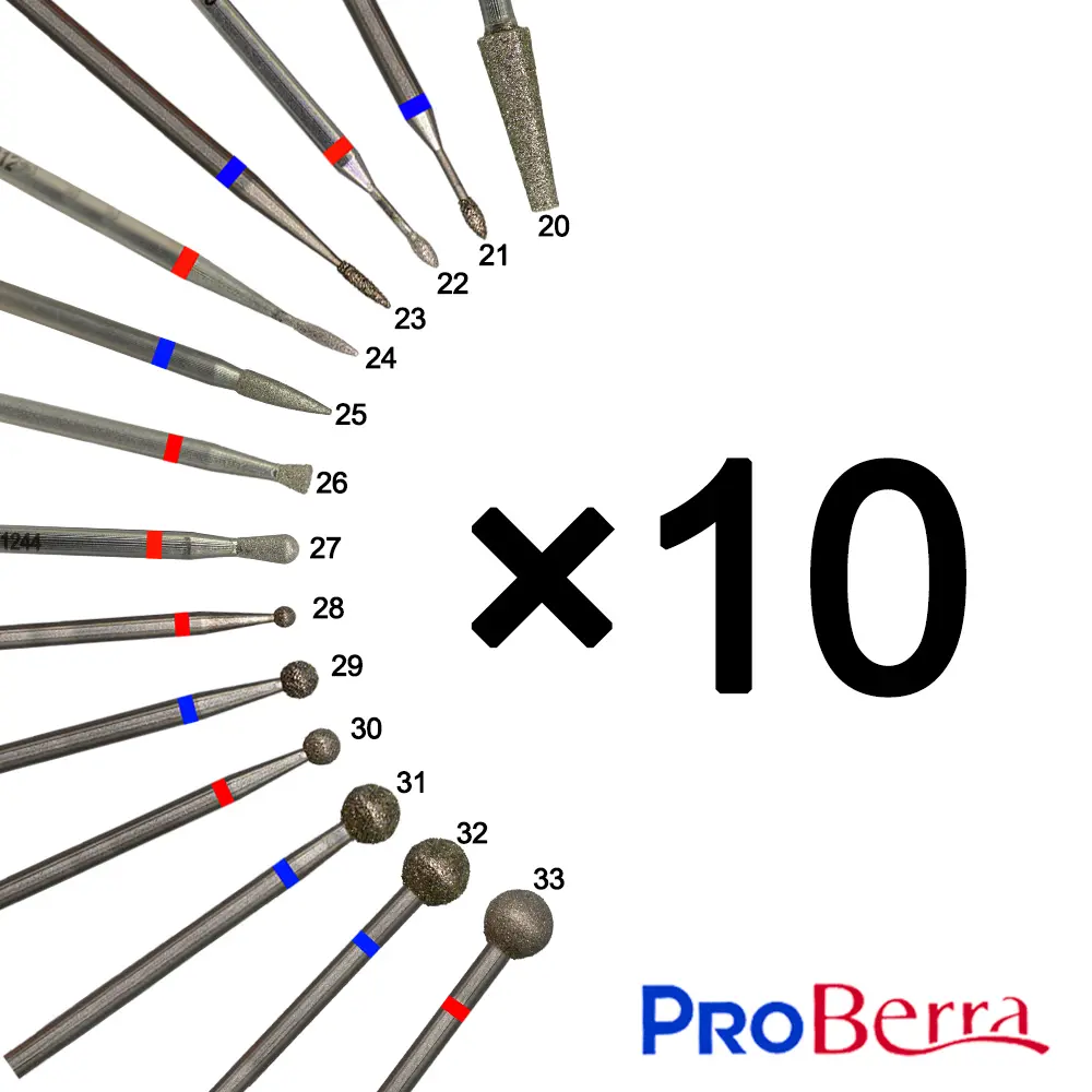 wholesale 10 piece Diamond nail drill bits for nail Manicure  Manicure Cuticle Clean Pedicure accesories