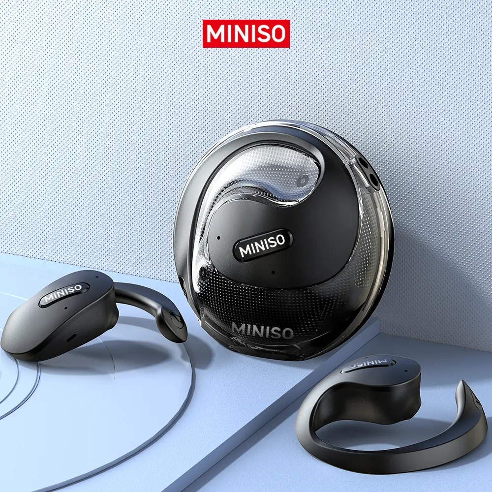 MINISO X15 PRO OWS Bluetooth Headset 5.4 Bluetooth  EarphonesButton Control Noise Cancelling Ear Hanging Headphones With Mic