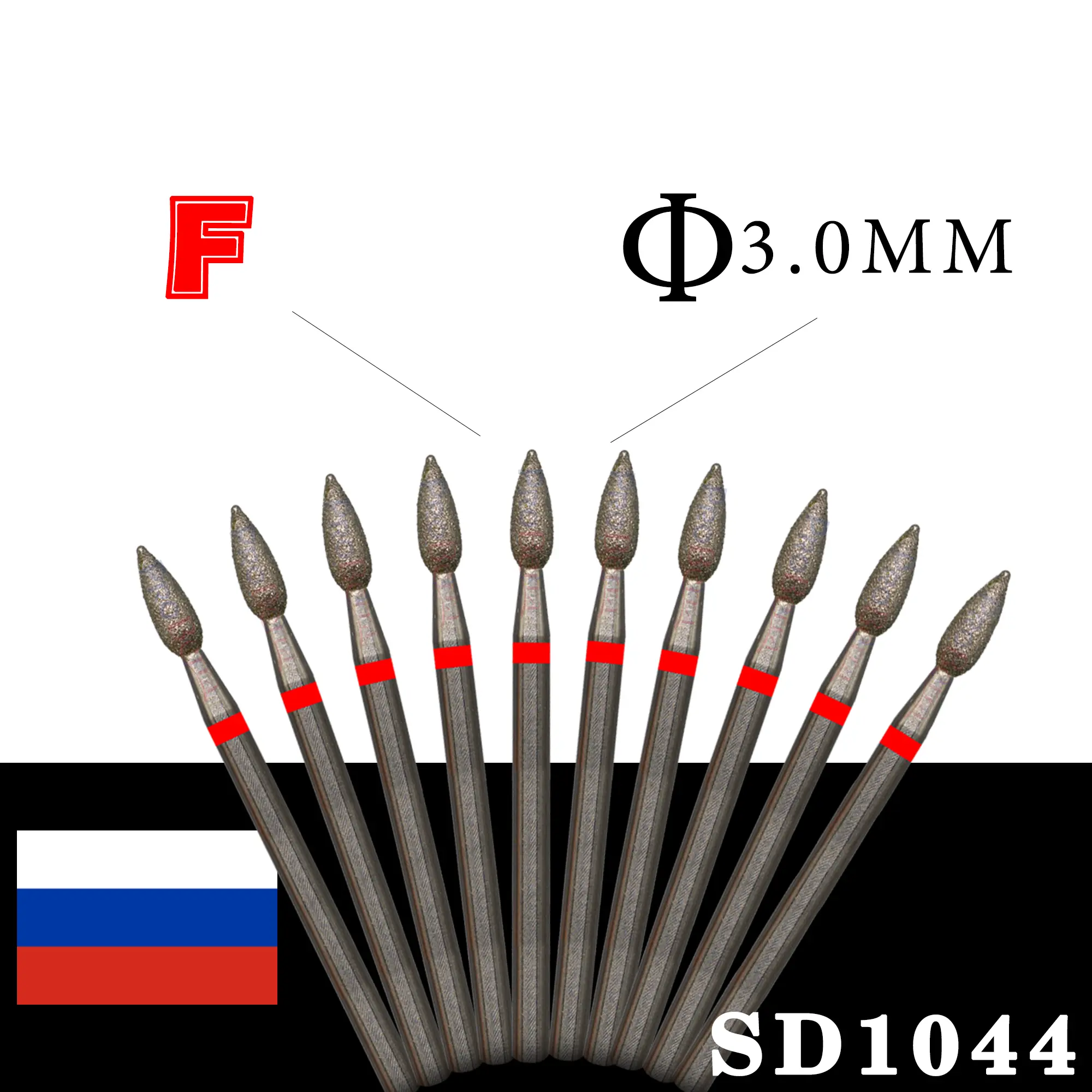 wholesale 10 piece Diamond nail drill bits for nail Manicure  Manicure Cuticle Clean Pedicure accesories