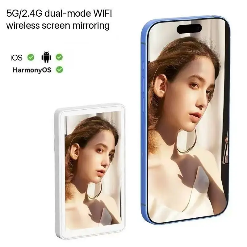 "Magnetic Wireless Selfie Monitor Screen - Phone Vlog Recording Using Rear Camera for Live Stream & Selfie