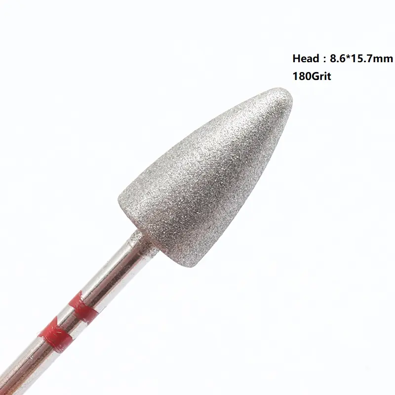 #60 #130 #180 Diamond Pedicure Drill Bit 3/32" Rotary Burr Manicure Bits Drill Accessories Nail Drill Bit Foot Care Tools