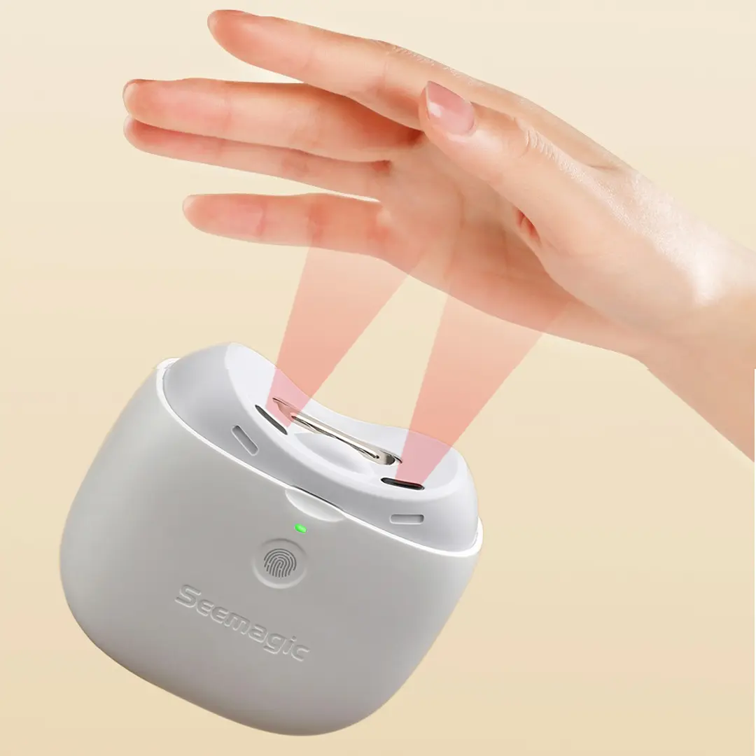 Seemagic Electric Automatic Nail Clipper pro Touch start infrared protection Upgrade cutter head with led light Trimmer