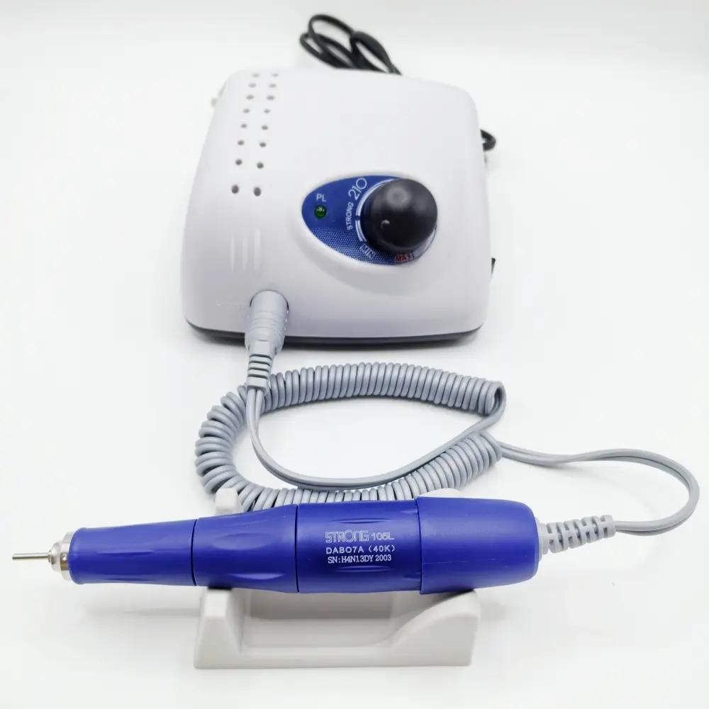 Professional Nail Machine 65W STRONG 210 Micro Host + New Version 40000RPM Strong 105L Electric Nail Drill Polishing Machine