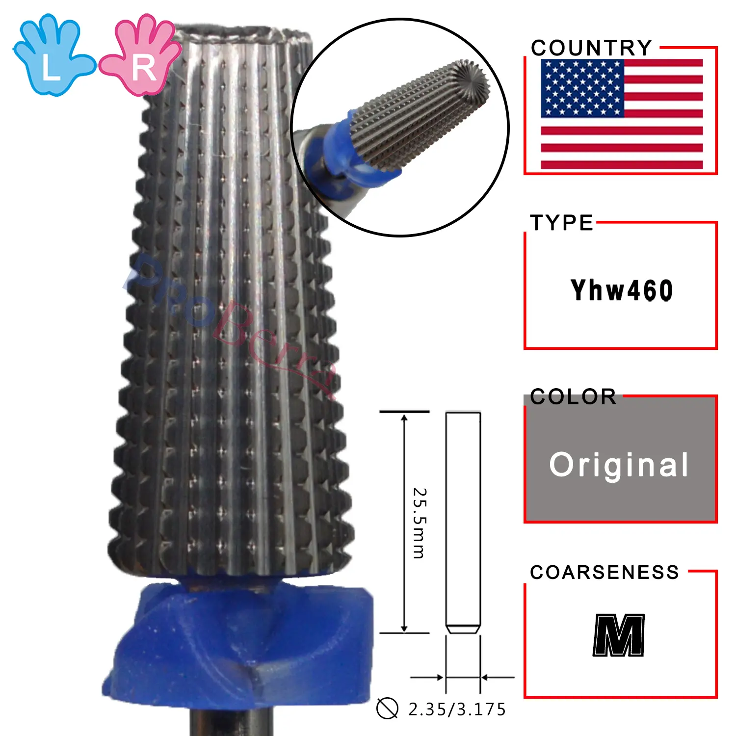 5 IN 1 Carbide Original multi-function Carbide nail milling drill bits