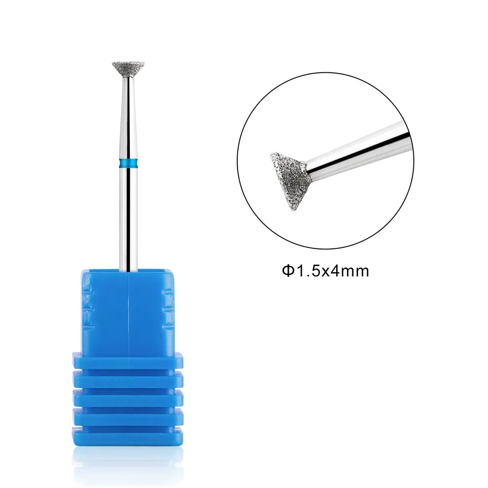 TP Cuticle Clean Carbide Nail Drill Bit Diamond Rotary Burrs Glue Overflow Removal Electric Nail File For Manicure Pedicure Tool