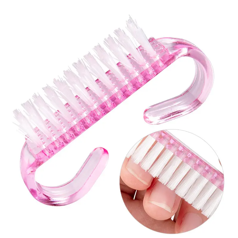 Compact Horn Shape Nail Cleaning Brush Precision Dust Removal Tool Mini Professional Manicure Grooming  nail supplies