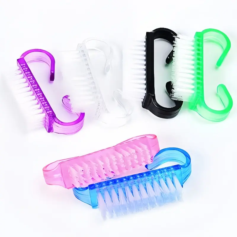 Compact Horn Shape Nail Cleaning Brush Precision Dust Removal Tool Mini Professional Manicure Grooming  nail supplies