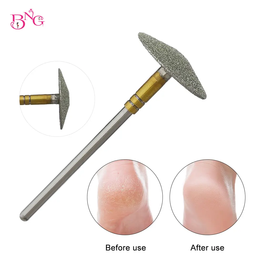 Pedicure Drill Diamond Drill Bit Rotary Burr Foot Cuticle Clean Manicure Pedicure Tools Drill Accessories Nail Mills Umbrella