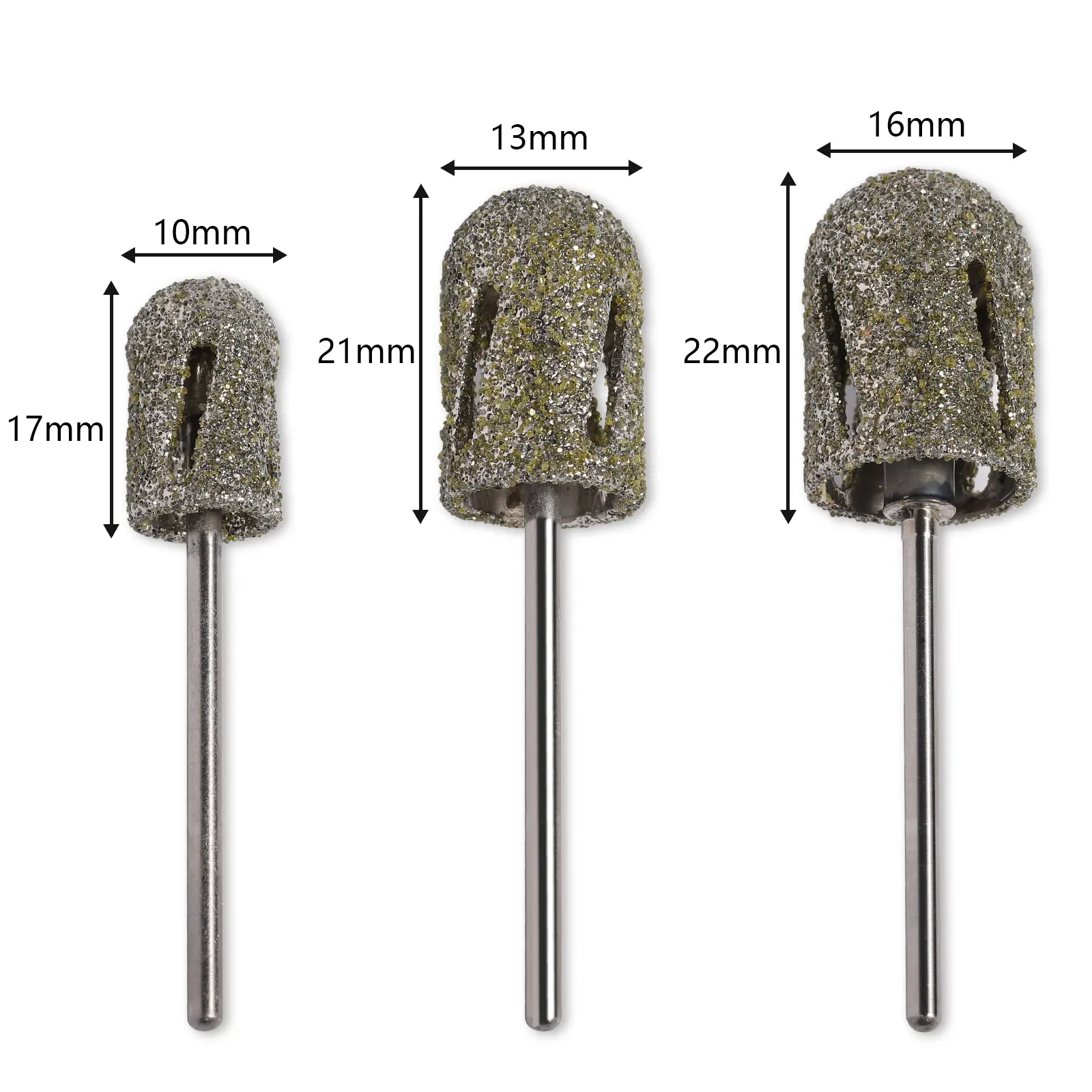 Pedicure Drill Diamond Drill Bit Rotary Burr Foot Cuticle Clean Manicure Pedicure Tools Drill Accessories Nail Mills Umbrella