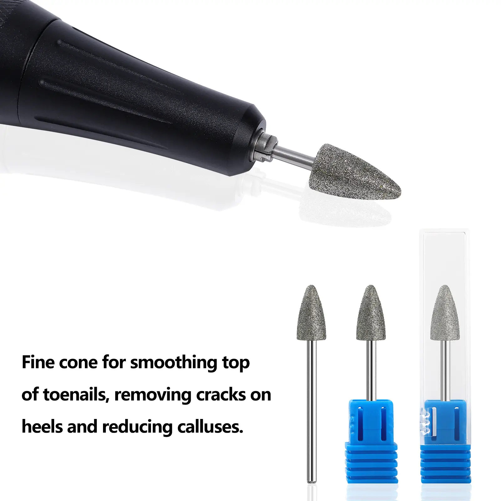 Pedicure Drill Diamond Drill Bit Rotary Burr Foot Cuticle Clean Manicure Pedicure Tools Drill Accessories Nail Mills Umbrella