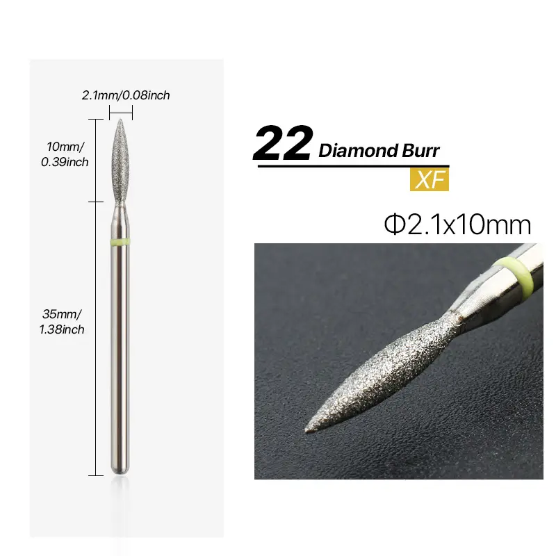 Diamond Milling Cutters For Manicure Beginner Nail Drill Bits Removing Dead Skin On The Edge Of The Nail Tool
